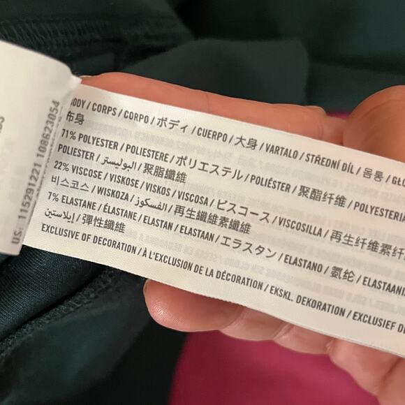 Abercrombie YPB Women's Cropped Long Sleeve Crewneck Sweatshirt Size Small - Picture 5 of 7